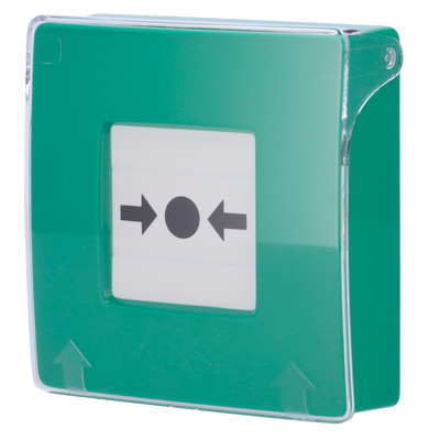 Pulsante manuale di allarme antincendio verde - Senza fili 868 MHz Jeweller - Pulsante di allarme antincendio o attivatore di scenari - Compatibile con la funzione di allarme interconnesso - Trasmissione degli allarmi alla Centrale Operativa ...