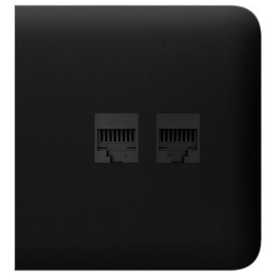 Cover laterale per presa Ethernet - Compatibile con AJ-OUTLETCORE-LAN-W - Richiede il telaio AJ-FRAME - Colore nero