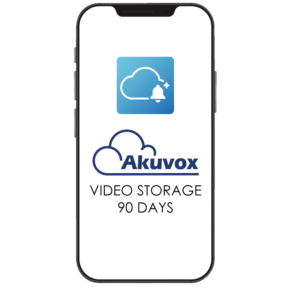 FENIVA | Licenza Akuvox Cloud - Per progetti relativi a Ville e Condomini - Licenza per la registrazione video - Fino a 90 giorni di archiviazione - Per i dispositivi personali dell'utente - Compatibile con l'APP Akuvox SmartPlus