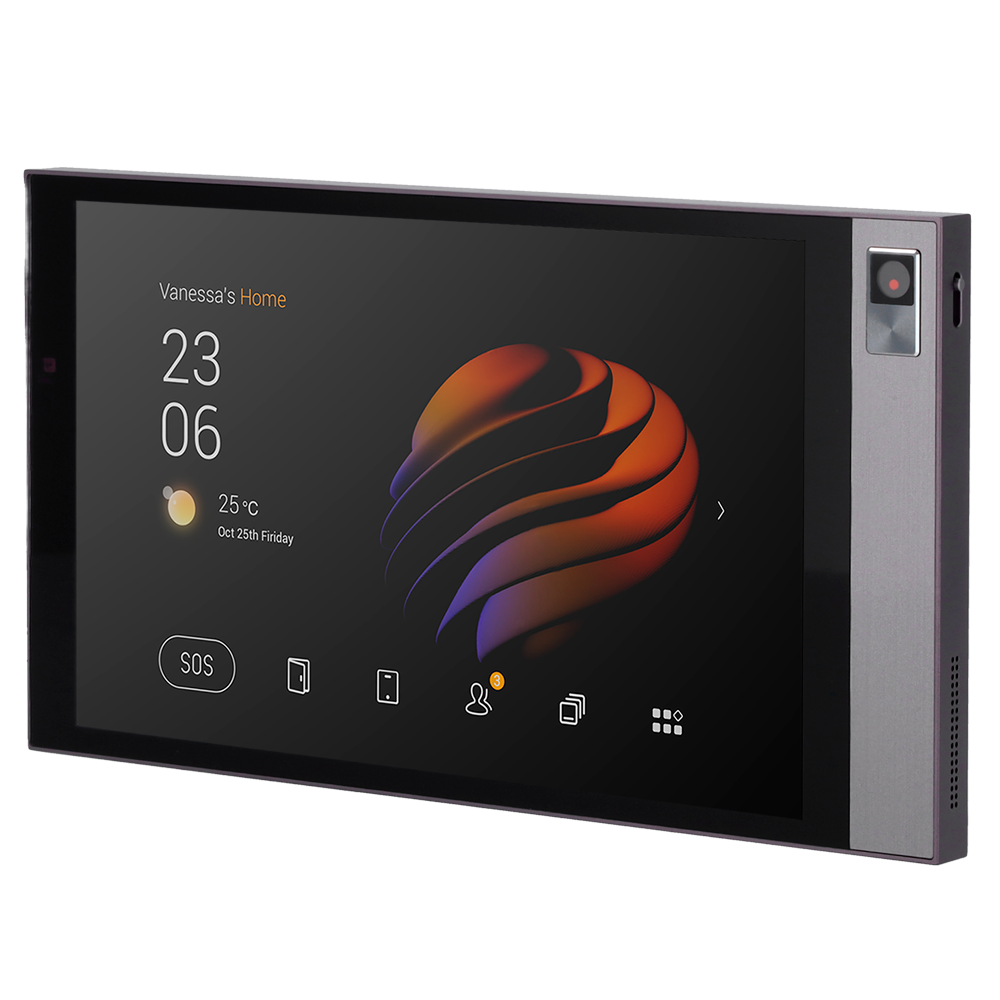 Monitor Android 10.0 per domotica - Schermo TFT da 8" | Applicazioni di terze parti - Audio bidirezionale | Monitor del videocitofono - TCP/IP