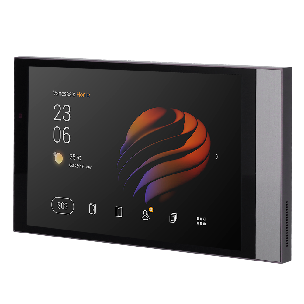 Monitor Android 10.0 per domotica - Schermo TFT da 8" | Applicazioni di terze parti - Audio bidirezionale | Monitor del videocitofono - TCP/IP