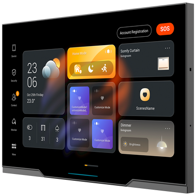 Monitor Android 12.0 per domotica - Schermo TFT da 10" | Applicazioni di terze parti - Audio bidirezionale | Monitor del videocitofono - TCP/IP