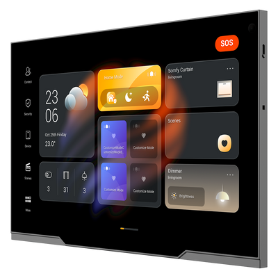 Monitor Android 12.0 per domotica - Schermo TFT da 12" | Applicazioni di terze parti - Audio bidirezionale | Monitor del videocitofono - TCP/IP