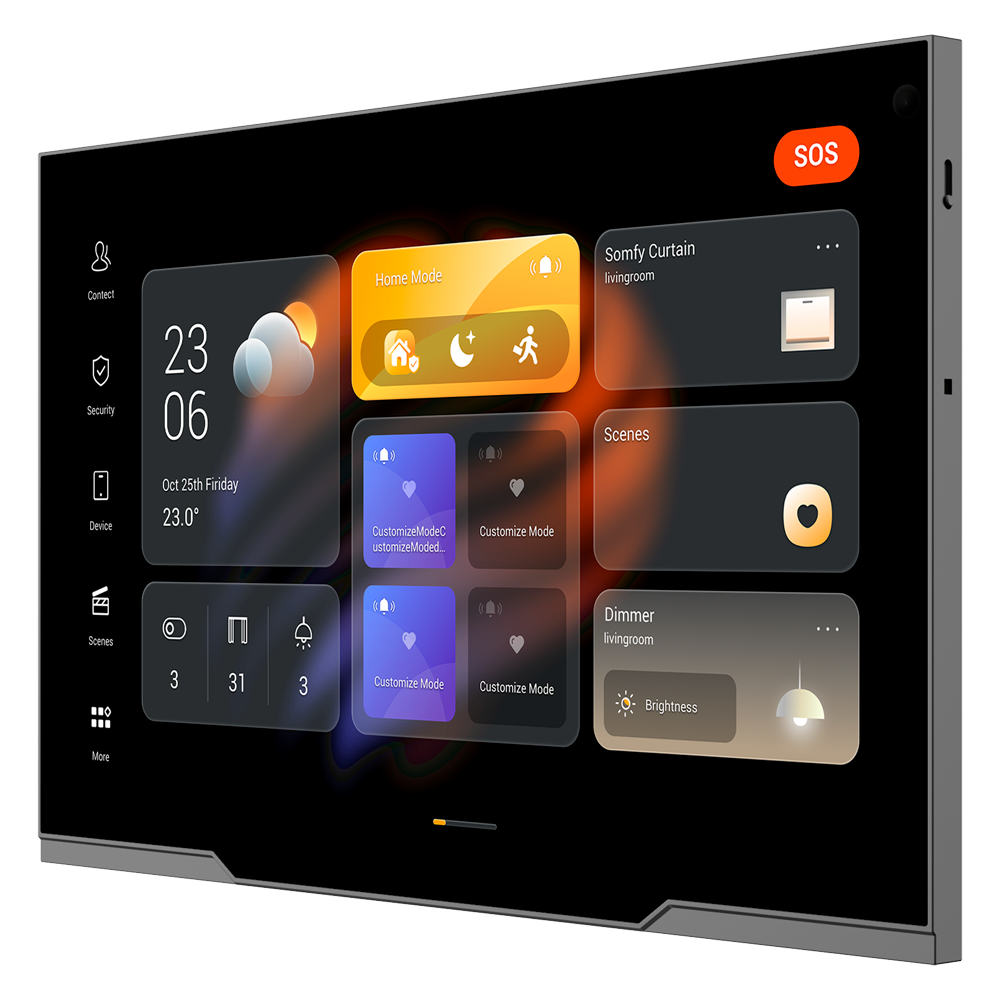 Monitor Android 12.0 per domotica - Schermo TFT da 12" | Applicazioni di terze parti - Audio bidirezionale | Monitor del videocitofono - TCP/IP