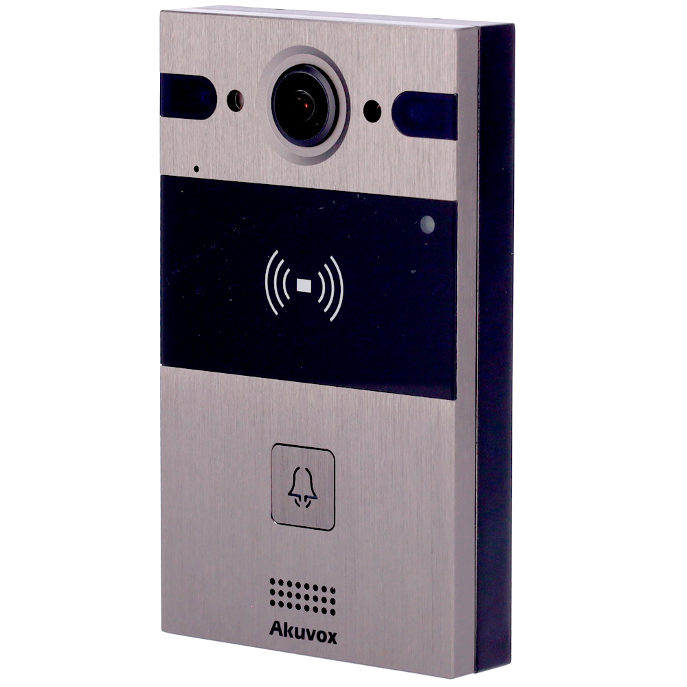 Videocitofono IP da parete - Telecamera 4 Mpx Grandangolo | Audio bidirezionale - Apertura tramite scheda EM/MF e NFC | 2 relè - PoE
