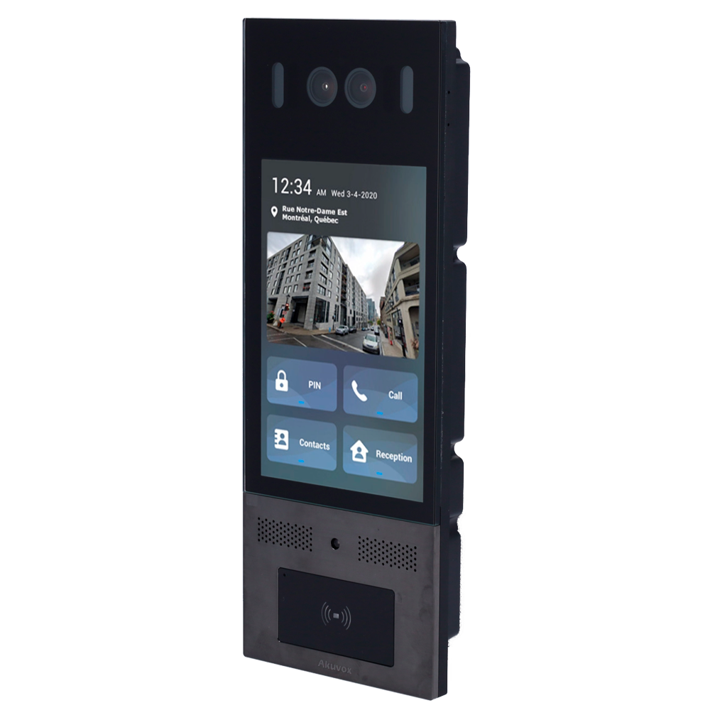 Videocitofono IP antivandalo IK10 - Doppia telecamera da 2 Mpx | Audio bidirezionale - Riconoscimento facciale