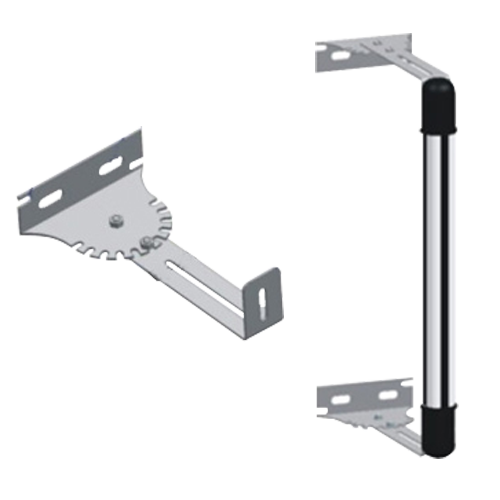 Supporto barriera - Angolo e lunghezza regolabili - Acciaio inox - Compatibile con ABI30-764 e ABI100-1086