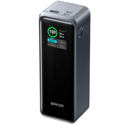 Anker Power Bank con display LCD - Capacità 27650mAh  - Ingressi 2x USB-C - Uscite 2x USB-C