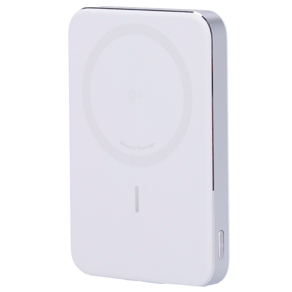 Anker Power bank MagGo - Capacità 10000mAh  - Ingresso 1x USB-C  - Uscite USB-C e wireless - Carica 2 dispositivi contemporaneamente - Colore bianco | Ricarica rapida 15W