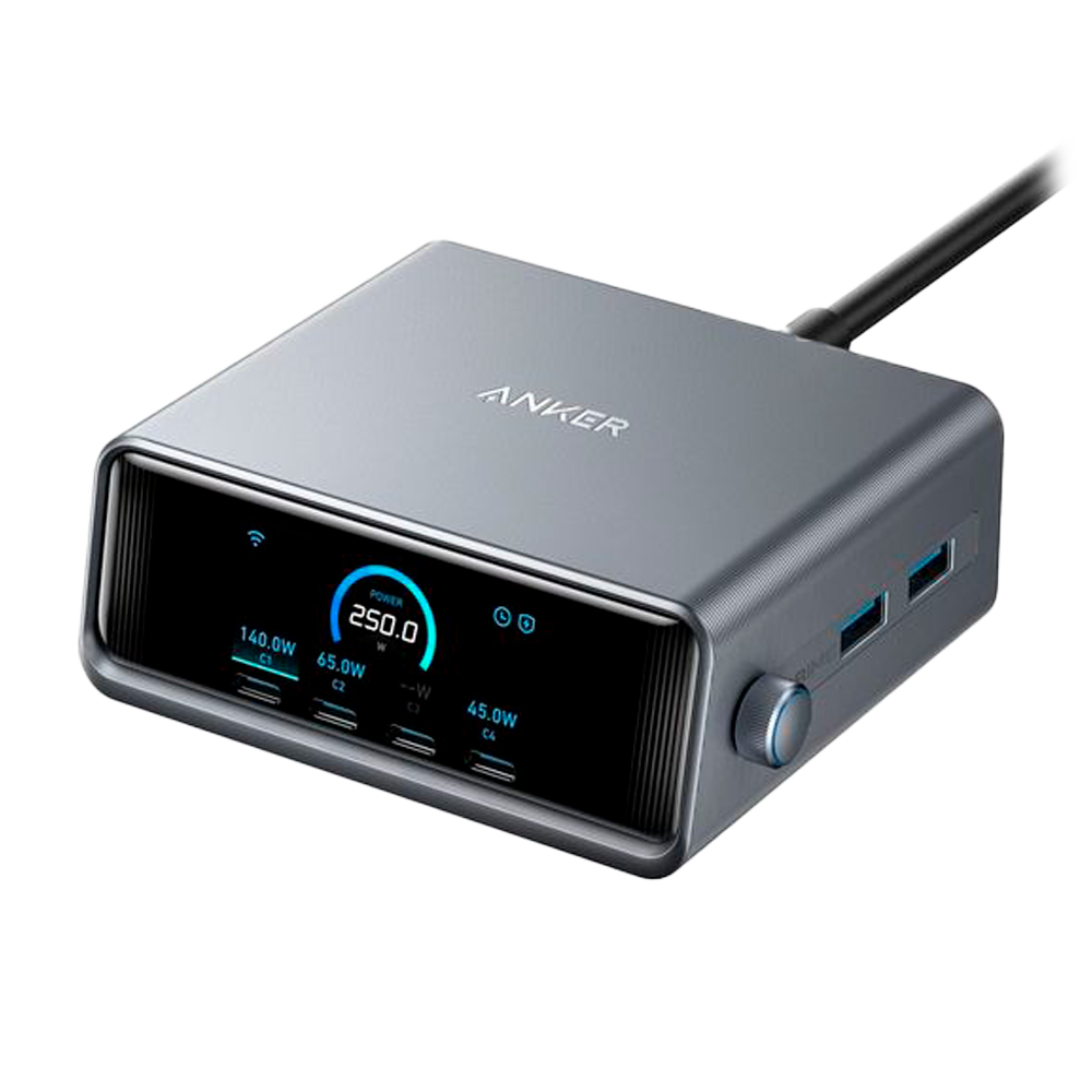 Anker - Caricabatterie da tavolo - Potenza 250W - Uscite 4x USB-C