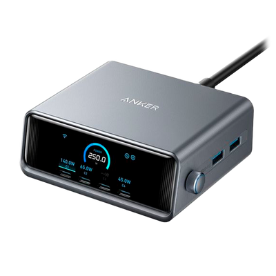 Anker - Caricabatterie da tavolo - Potenza 250W - Uscite 4x USB-C