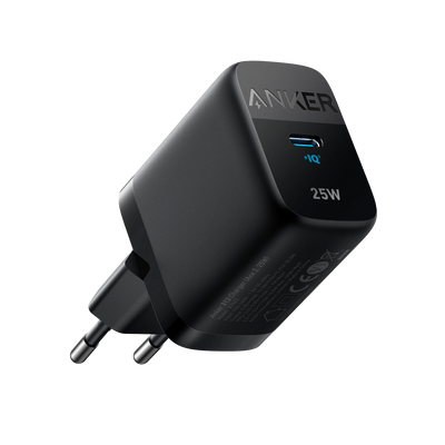 Anker - Caricabatterie USB - Potenza 25W - Ricarica veloce  - Uscita USB-C - Colore nero