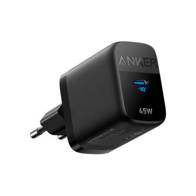 Anker - Caricabatterie USB - Potenza 45W - Ricarica veloce  - Uscita USB-C - Colore nero