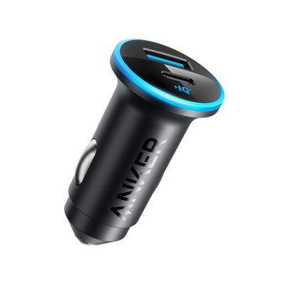 Anker - Accendisigari per auto - Potenza 52.5W - Ricarica rapida 30W | Tecnologia PowerIQ 3.0 - Uscite USB-C
