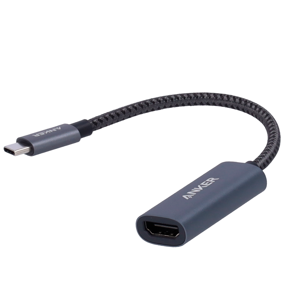 Anker - Adattatore grafico -  Da USB-C a HDMI (4K) - Plug &amp; Play - Compatibilità universale - Colore grigio