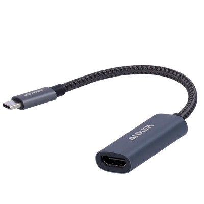 Anker - Adattatore grafico -  Da USB-C a HDMI (4K) - Plug &amp; Play - Compatibilità universale - Colore grigio