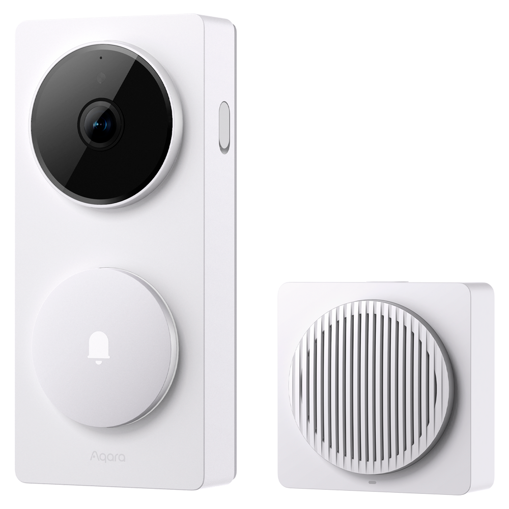 Aqara Smart Home G410 Doorbell Cam/Hub Blanco - WiFi 2.4Ghz / Zigbee 3.0 - Matter over Zigbee - Hub Concentrador domotico - Sensor de presencia - Soporta Apple Homekit