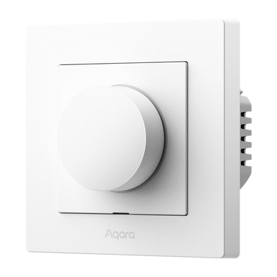 Aqara Dimmer Switch H2 EU White - Zigbee 3.0 / Thread (Border Router) - Requiere AQARA HUB - Con o Sin Neutro - Compatible con cajas de pared redonda - Soporta Apple Homekit