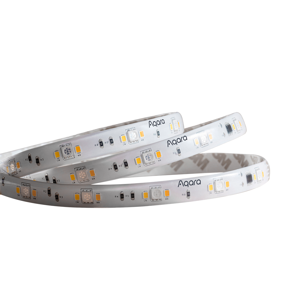 Aqara Striscia LED T1 - Zigbee 3.0  / Matter over Zigbee - Richiede AQARA HUB 3.0 - Ripetitore Zigbee - Durata di 50.000 ore - Supporta Apple Homekit