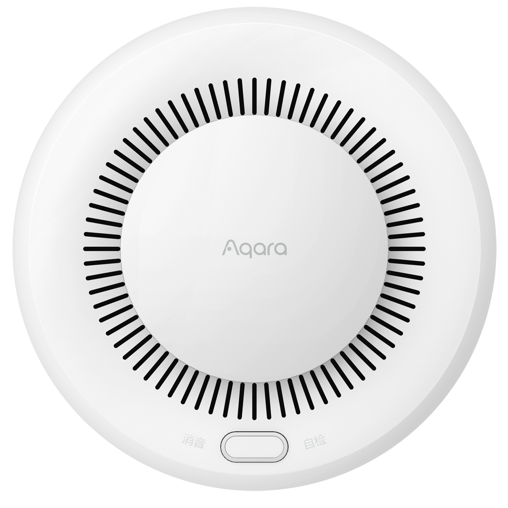 Aqara Sensor Detector de Humo - Sensor fotoeléctrico - Zigbee 3.0  - Requiere AQARA HUB - Batería hasta 10 años de duración - Soporta Apple Homekit