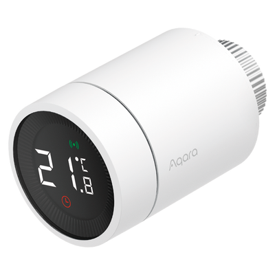 Aqara Radiator Thermostat E1 - Zigbee 3.0 / Matter over Zigbee - Valvola termostatica smart - Richiede AQARA HUB - Durata della batteria 1 anno - Supporta Apple Homekit