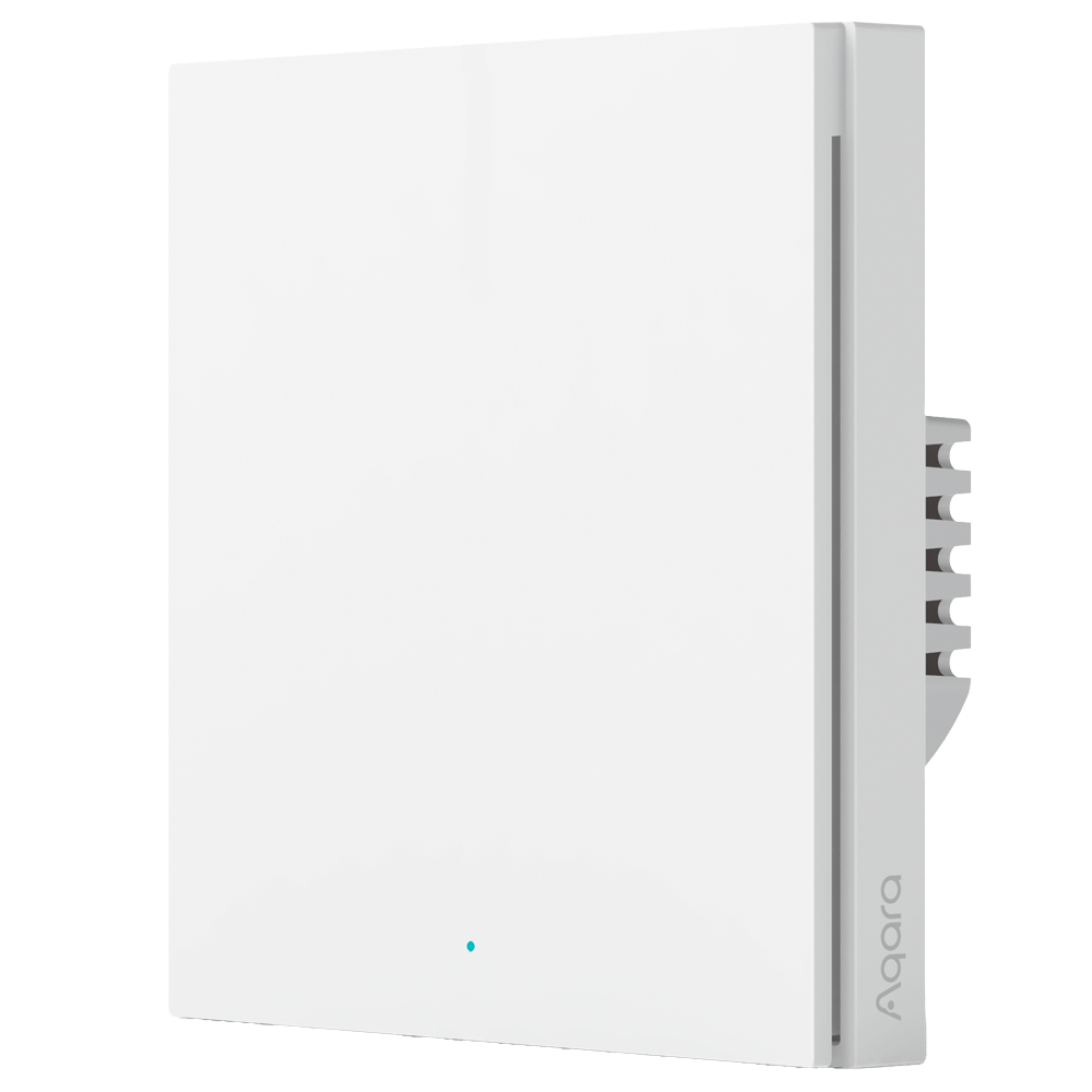 Aqara Interruttore Smart da parete H1 - Zigbee 3.0  - Richiede AQARA HUB - Con neutro / Protezione da alta tensione - Compatibile con box da parete rotondi - Supporta Apple Homekit