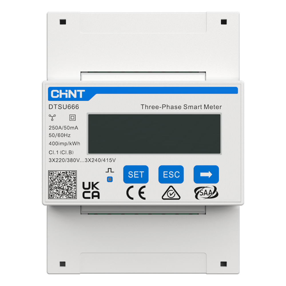 Smart Meter Anker Solix - Trifásico | Bidireccional - Compatible con inversor ASOX-H8K - Montaje en carril DIN - Precisión Clase B