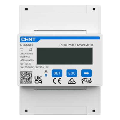 Smart Meter Anker Solix - Trifásico | Bidireccional - Compatible con inversor ASOX-H8K - Montaje en carril DIN - Precisión Clase B