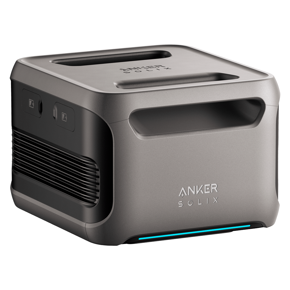 Batería de expansión Anker Solix - Gran capacidad 3840Wh (75Ah) - 3000 ciclos de vida - Compatible con ASOX-F3800 (7680Wh) - Monitorizable con App