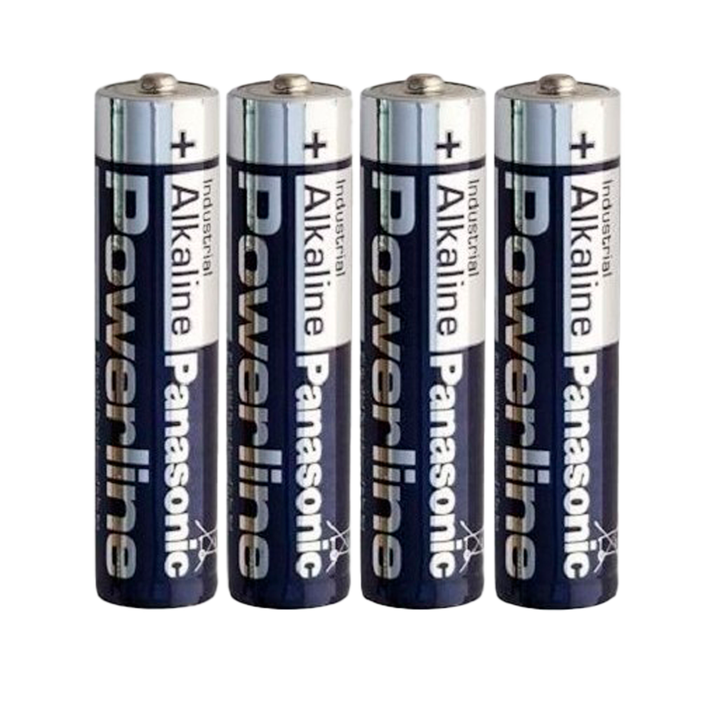 Panasonic - Batteria AAA/LR03 - Pack di 4 batterie - 1.5 V - Alcalina - Prezzo per batteria. Pack da 4