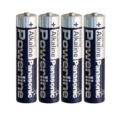Panasonic - Batteria AAA/LR03 - Pack di 4 batterie - 1.5 V - Alcalina - Prezzo per batteria. Pack da 4