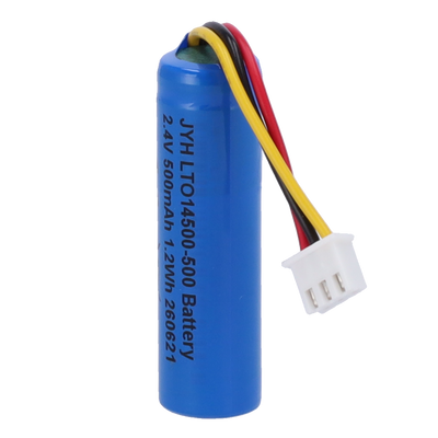 FENIVA | Pila LTO14500 - Lito LTO ricaricabile - Tensione 2.4V / Retrattile Molex 5284 - Capacità nominale 500mAh - Compatibile con FIBRA-MOTIONCAM  - e FIBRA-MOTIONCAM-PHOD