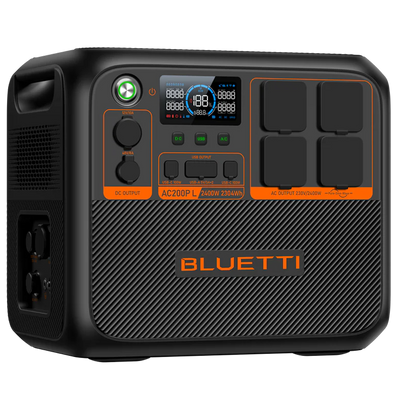 Batteria portatile Bluetti - Gran capacità 2304Wh - Potenza in uscita 2400W max - Uscite e modalità di ricarica multiple - 3500 cicli di vita  - Touch Screen | Controllo tramite APP