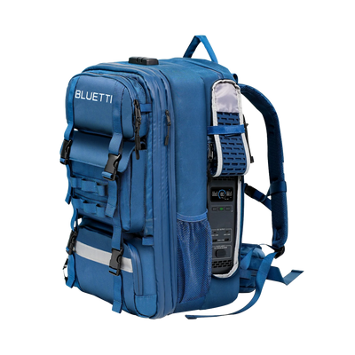 Power station per zaino 60L - Capacità 512Wh - Potenza in uscita 600W - Uscite e modalità di ricarica multiple - 4000 cicli di vita - Controllo tramite app