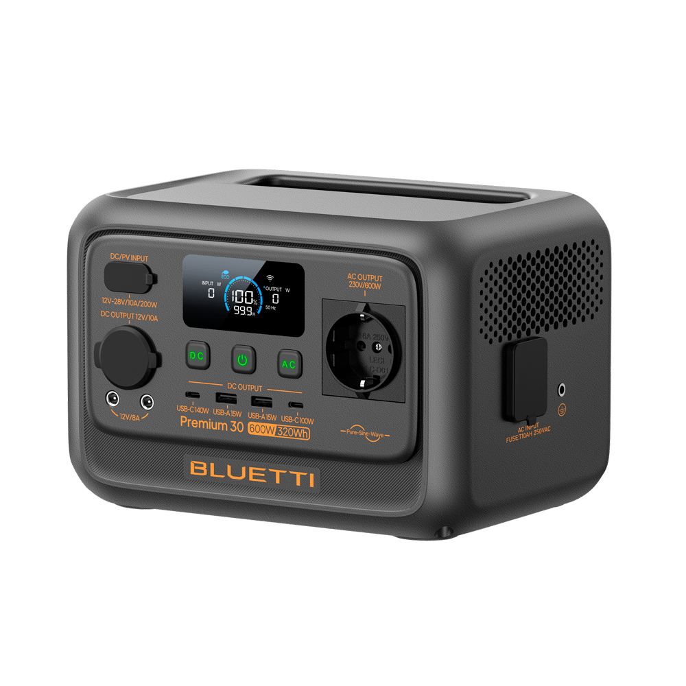 Power Station portatile - Capacità 320Wh - Potenza in uscita 600W - Uscite e modalità di ricarica multiple - 3000 cicli di vita | Funzione UPS - Display LCD | Controllo tramite app