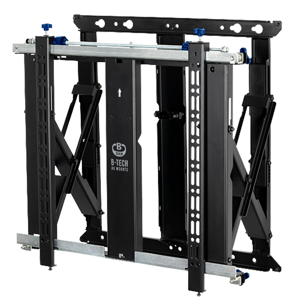 Supporto pop-out per videowall - Peso supportato 50kg - VESA 600x400mm - Distanza dalla parete di 70-223mm - Microregolazione +/-7.5mm per angolo - Regolazione dell'altezza del monitor +15mm