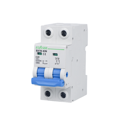 FENIVA | Interruttore magnetotermico - Corrente nominale 20A - 2 poli (installazioni monofase) - Curva di tipo C - Su guida DIN - È conforme allo standard IEC/EN 60898-1
