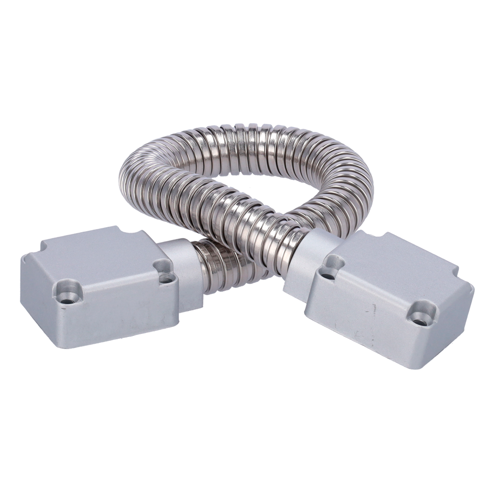 Passacavi per porte - Tubo flessibile di 16 diametro mm - Materiale metallico - Protegge i cavi da danni - Adatto per qualsiasi tipo di porta - Misure 500 (H) x 40 (l) x 23 (P) mm