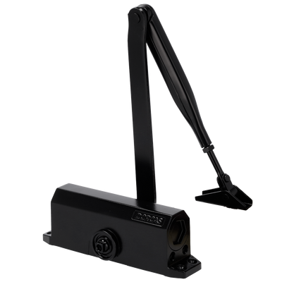 FENIVA | Chiudiporta con braccio articolato - Montato a parete e reversibile - Apertura tradizionale - Porte tra 25~85 kg e 850~1100 mm - Velocità regolabile - Adatto per qualsiasi tipo di porta