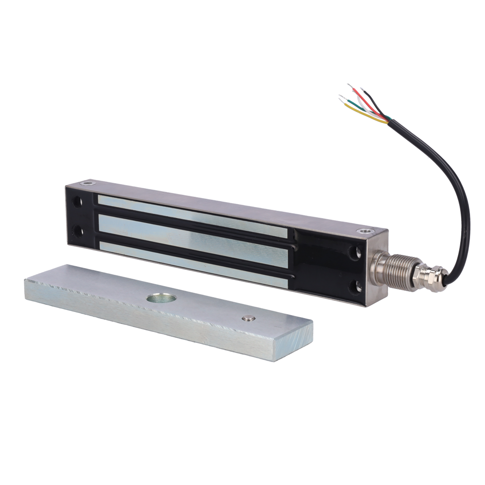 FENIVA | Ventosa electromagnética Dorcas - Para puerta sencilla - Fuerza de retención 280 kg - Modo de apertura Fail Safe (NC) - Montaje en superficie - LED y sensor de estado | IP68