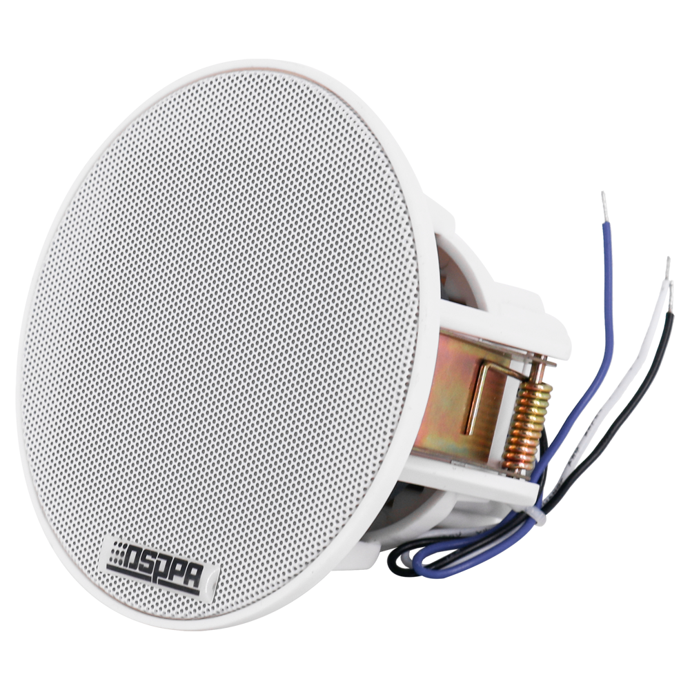 Altoparlante da soffitto  - Altoparlante a gamma completa 3" - Potenza 70V / 100V - Sensibilità 88dB - Intervallo 120Hz - 20kHz