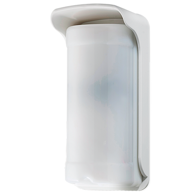 Rilevatore da esterno Duevi a basso consumo - Pronto per l'integrazione di trasmettitori di terze parti - Doppio PIR su ciascun lato e doppio PIR frontale - Copertura totale 180º / Antimasking - Alimentazione con 2 pile CR123A - Uso esterno I...