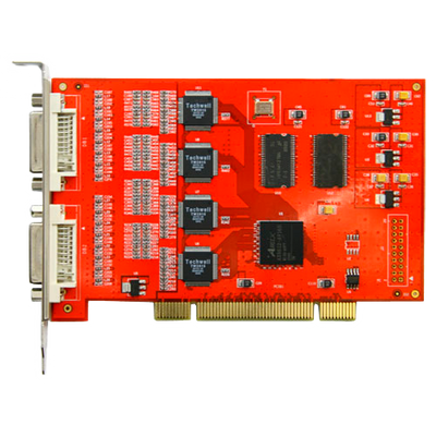 Scheda di acquisizione video digitale - 16 entrate video e 16 audio - Compressione H.264 migliorata - 400 FPS visualizazione/videoregistrazione - Software incluso - Visualizazione remota IP per IE/Software