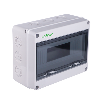 FENIVA | Quadro di distribuzione - Numero di moduli: 12 - A tenuta stagna / Adatto all’uso esterno - Compatibile con i dispositivi di protezione elettrica - Per montaggio su guida DIN - 255 x 198 x 108 mm