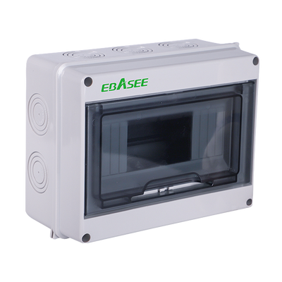 FENIVA | Quadro di distribuzione - Numero di moduli: 8 - A tenuta stagna / Adatto all’uso esterno - Compatibile con i dispositivi di protezione elettrica - Per montaggio su guida DIN - 201 x 155 x 90 mm