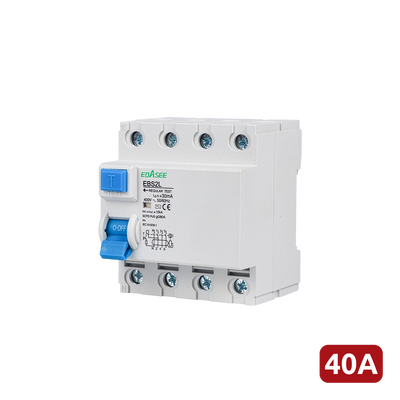Interruttore differenziale - Corrente nominale 40A - 4 poli (installazioni trifase) - Sensibilità 30mA - Tipo di scatto A - Su guida DIN