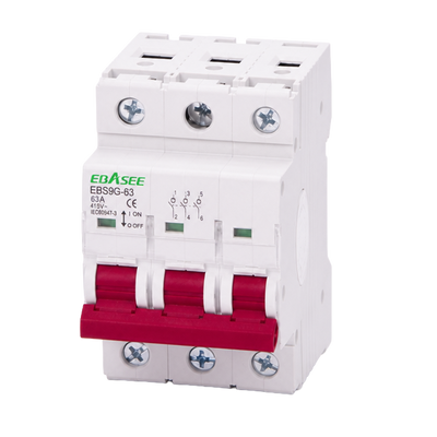 FENIVA | Sezionatore / Isolatore - Corrente nominale 63A  - 3 poli (installazioni trifase) - Per l'isolamento e la manovra - Su guida DIN - Conforme alle norme IEC/EN 60947-3