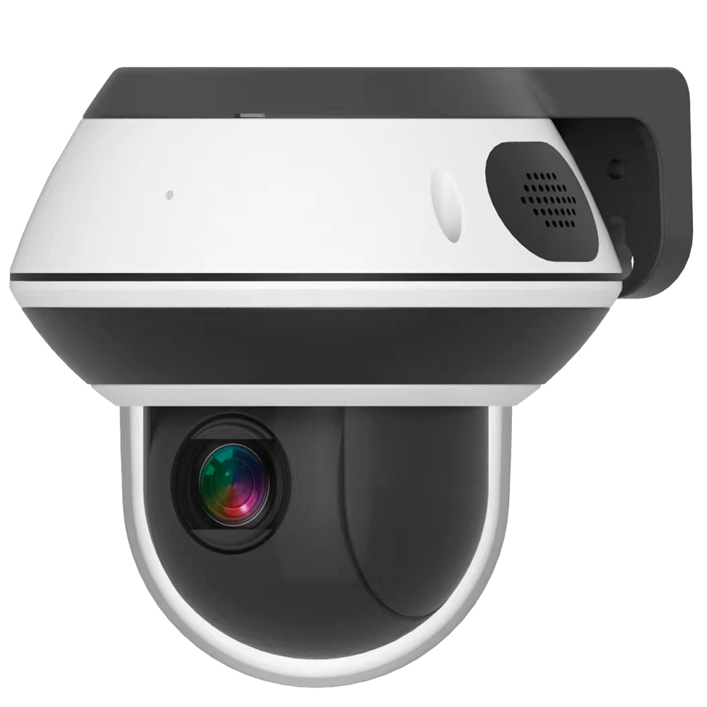 Telecamera Dome PTZ IP AI EASY-P - 5MP | Ottica 3.35-10.05mm - IR 15 m | Mic | Speaker | 4X Zoom Ottico - IA per Persone e/o Veicoli - IP65 | WDR 120dB | PoE | RJ45