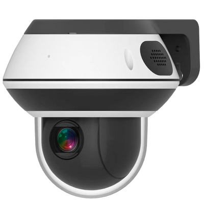 Telecamera Dome PTZ IP AI EASY-P - 5MP | Ottica 3.35-10.05mm - IR 15 m | Mic | Speaker | 4X Zoom Ottico - IA per Persone e/o Veicoli - IP65 | WDR 120dB | PoE | RJ45