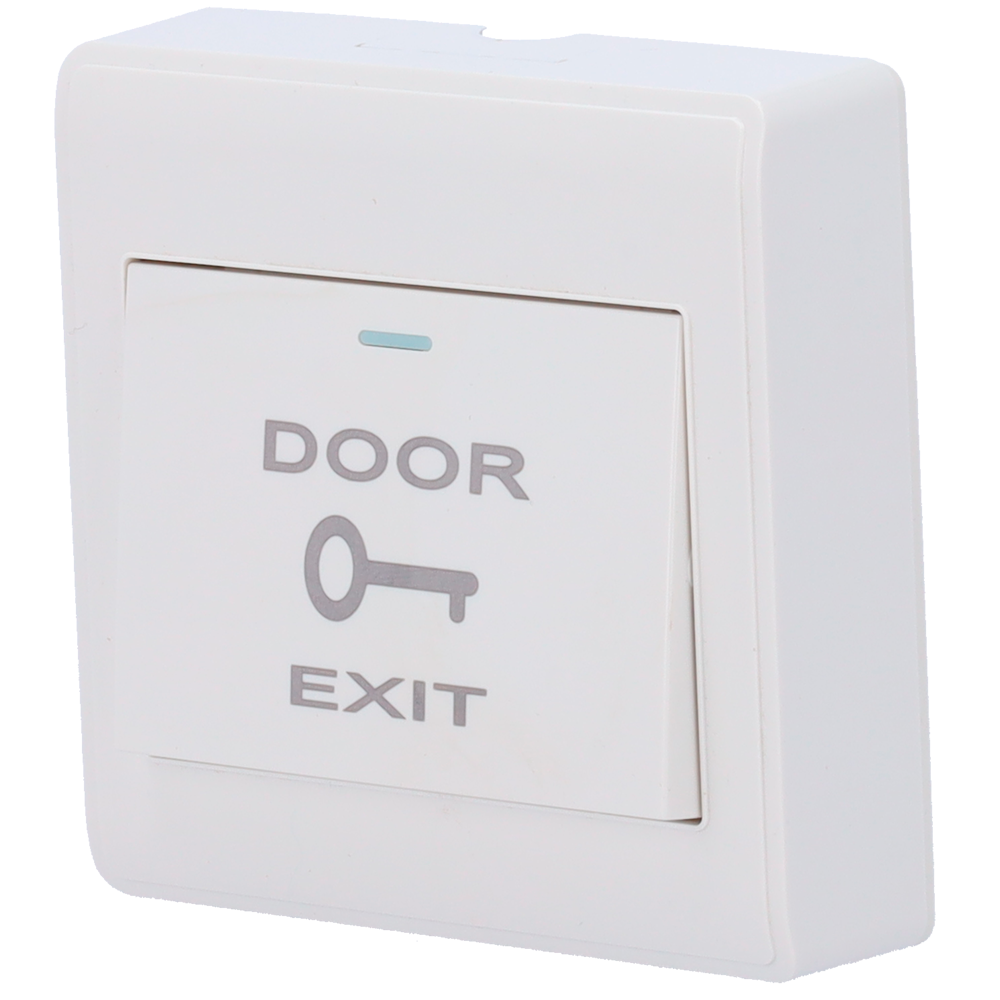 Pulsante di liberazione porta - Uso professionale - Testato 500.000 usi - NO/COM | Superficie - Misure 86 (H) x 86 (l) x 25 (P) mm - Fabbricato in plastica